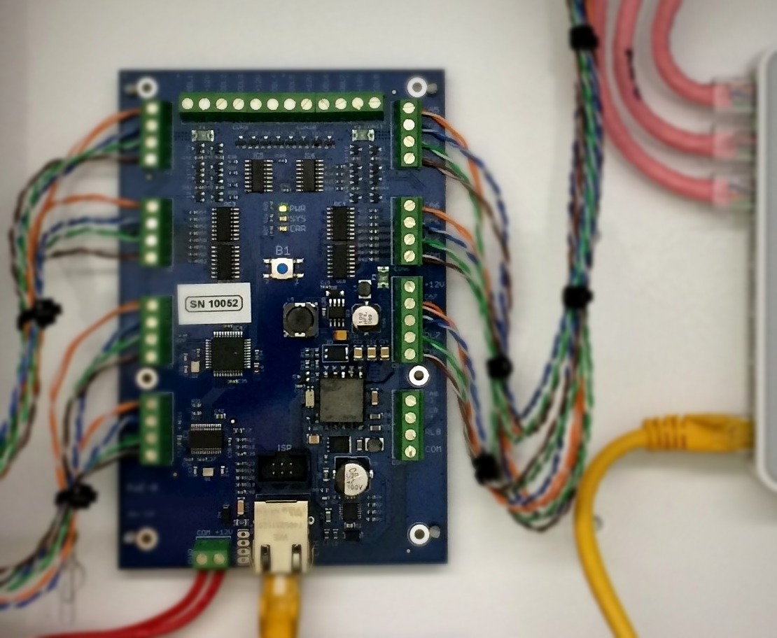 Nurse Call System Controller – installed with wiring